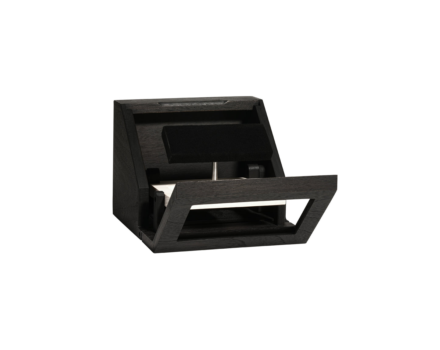 WHALER 2-SLOT WATCH BOX - BLACK